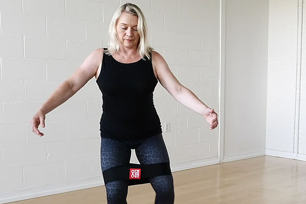 Riki Richter: Small Red Body Loop in Ski Prep / Chair Pose, Squats, Hip